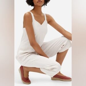 Everlane Pink Sand Japanese GoWeave Slip Jumpsuit in 00